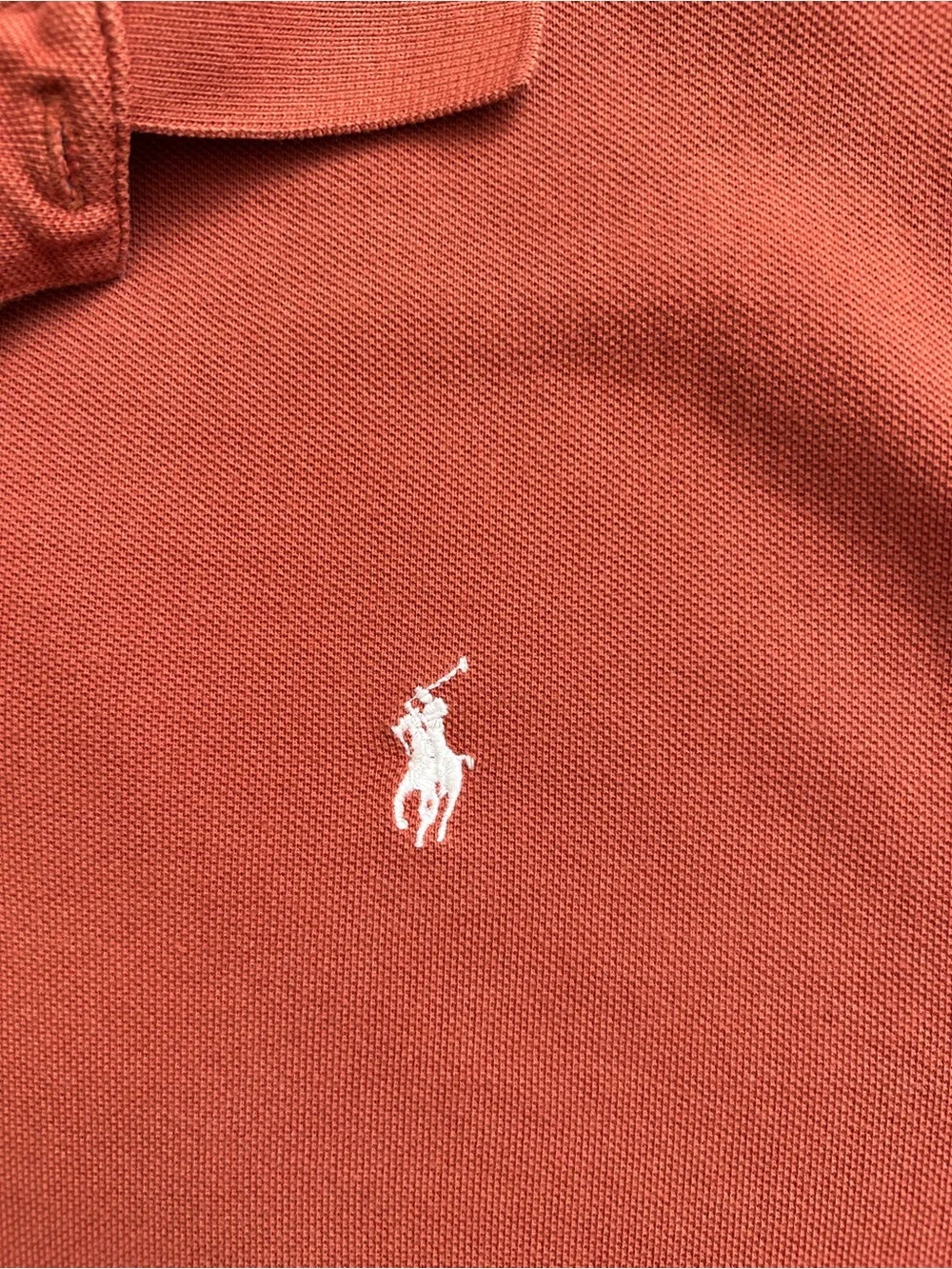 Polo Ralph Lauren Short Sleeve Burnt Orange Cotton Polo